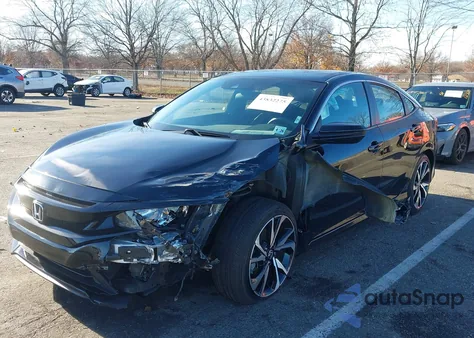 2021 Honda Civic Sport z USA, uszkodzony, nr VIN 2HGFC2F87MH554326